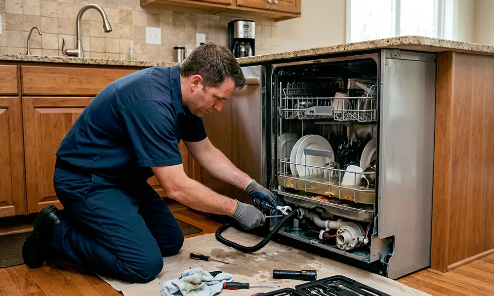 Dishwasher Not Draining Repair in Westford, MA