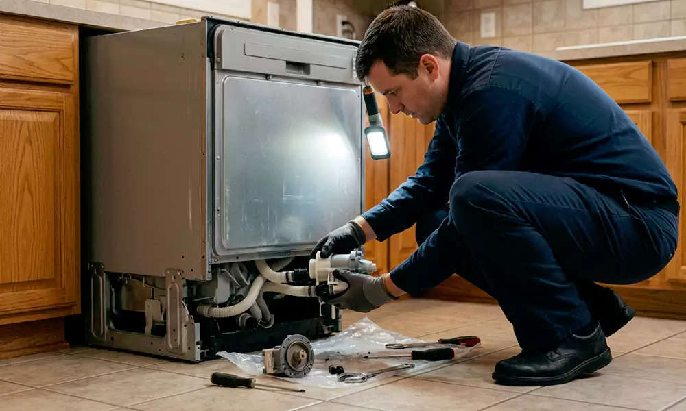 Dishwasher Pump Replacement in Westford, MA