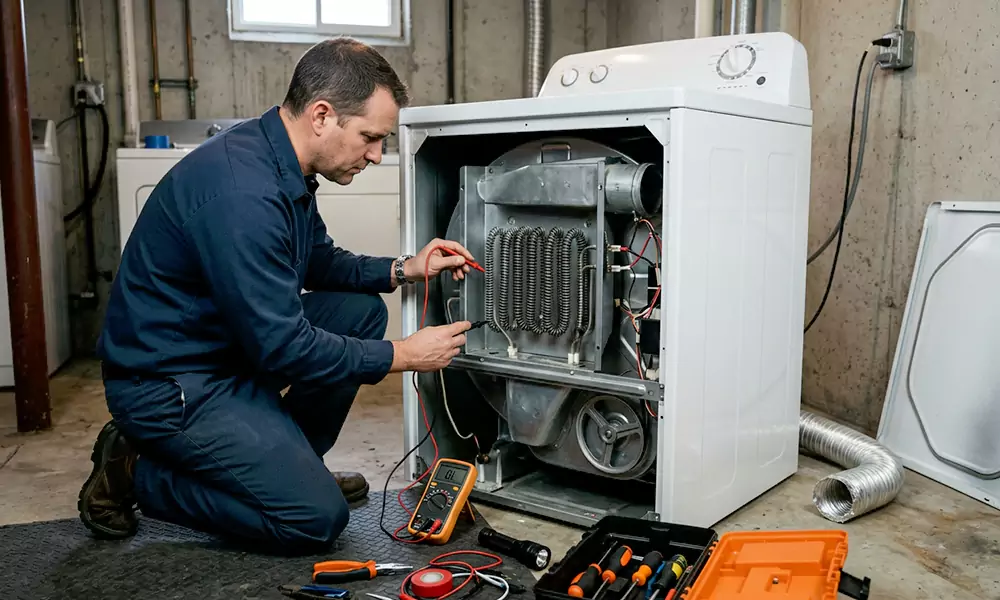 Dryer Not Heating Repair in Westford, MA